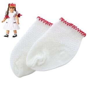 American Girl Molly Socks Lace Anklets Birthday Dress Party Pinafore Accessories